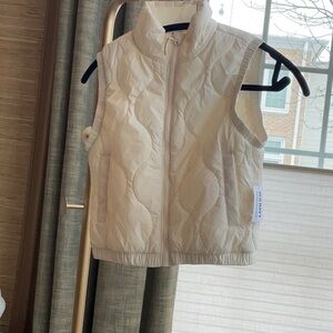 Cream Puffer Vest